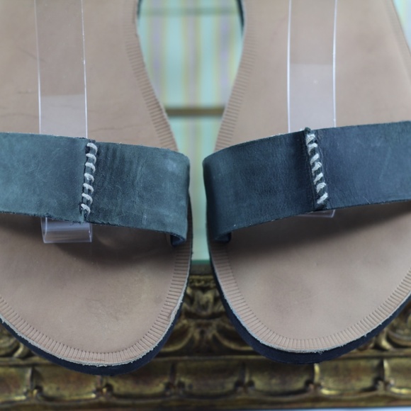 Reef Green Leather Sandals - Picture 7 of 15